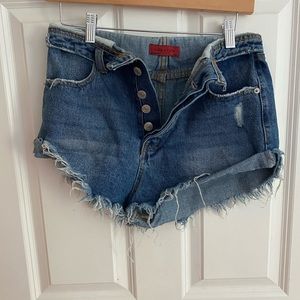 High Rise Jean Shorts